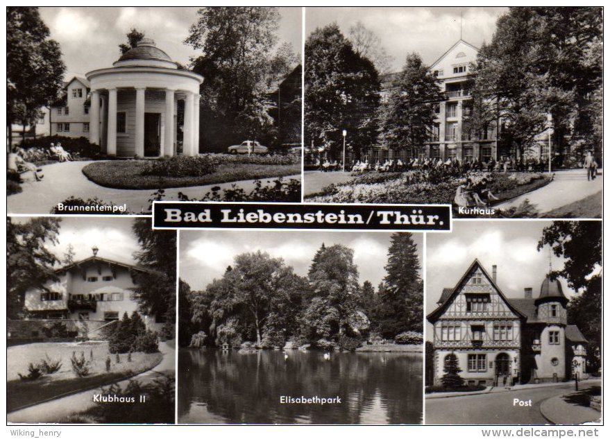 Bad Liebenstein - S/w Mehrbildkarte 9 - Bad Liebenstein