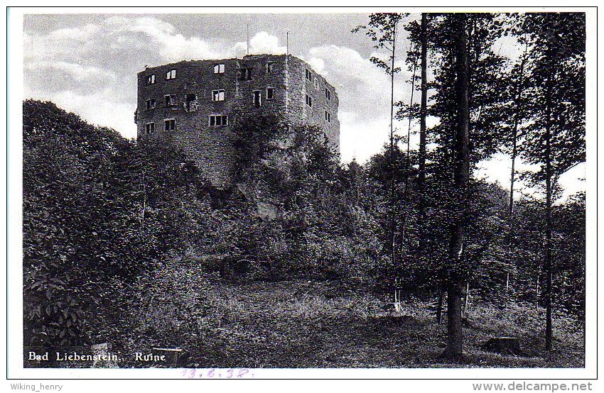 Bad Liebenstein - S/w Ruine - Bad Liebenstein