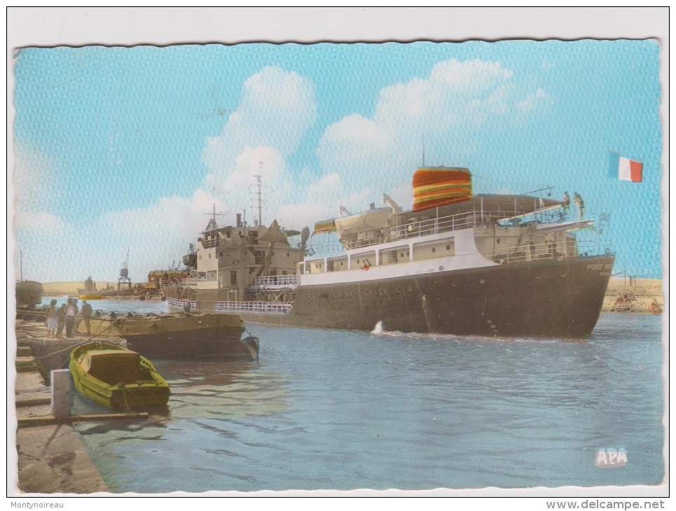 Aude :  PORT  LA   NOUVELLE , Le  Port   Manech  1966 , Bateau - Port La Nouvelle