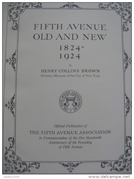 NEW YORK,FIFTH AVENUE OLD AND NEW 1824 1924 - 1900-1949