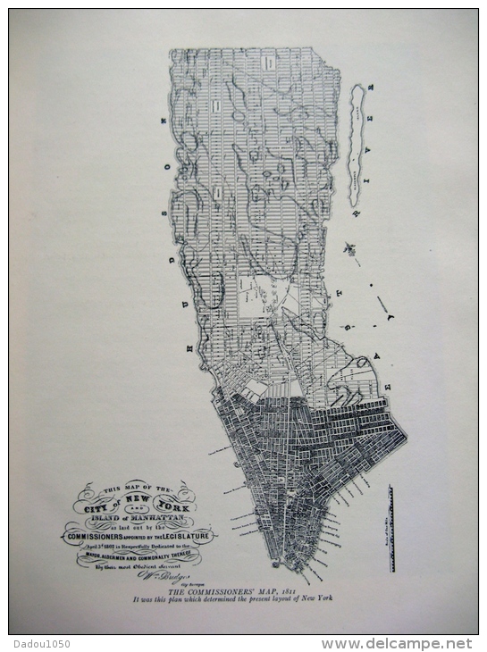 NEW YORK,FIFTH AVENUE OLD AND NEW 1824 1924