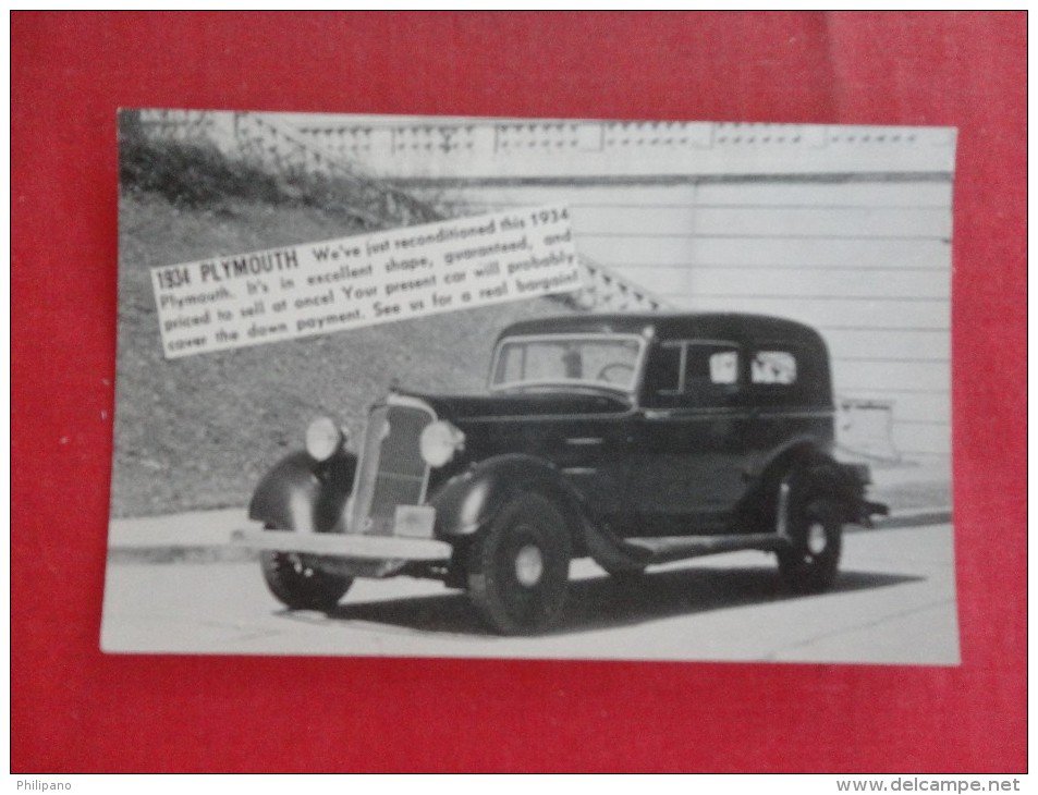1934 Plymouth  - Car Dealer Wellington Kan-----1806 - Turismo