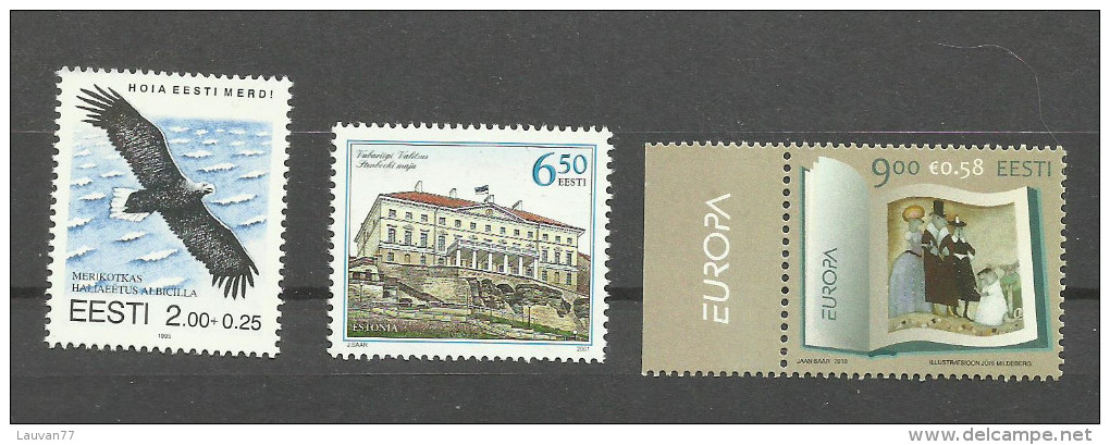 Estonie N°267, 379, 617 Neufs** Cote 3.30 Euros - Estonia