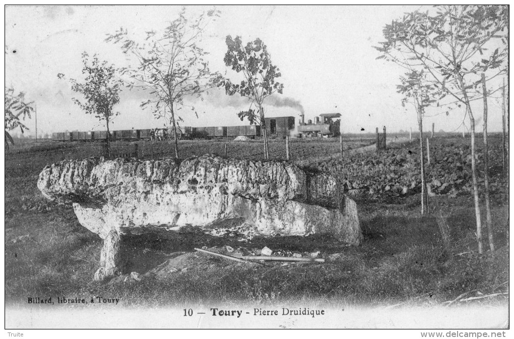 TOURY PIERRE DRUIDIQUE PASSAGE DU TRAIN - Otros & Sin Clasificación