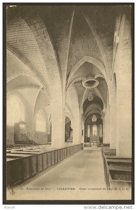 CELETTES Rare Cour Intérieure De L'Eglise (CLC Chocolat Louit) Loir & Cher (41) - Other & Unclassified