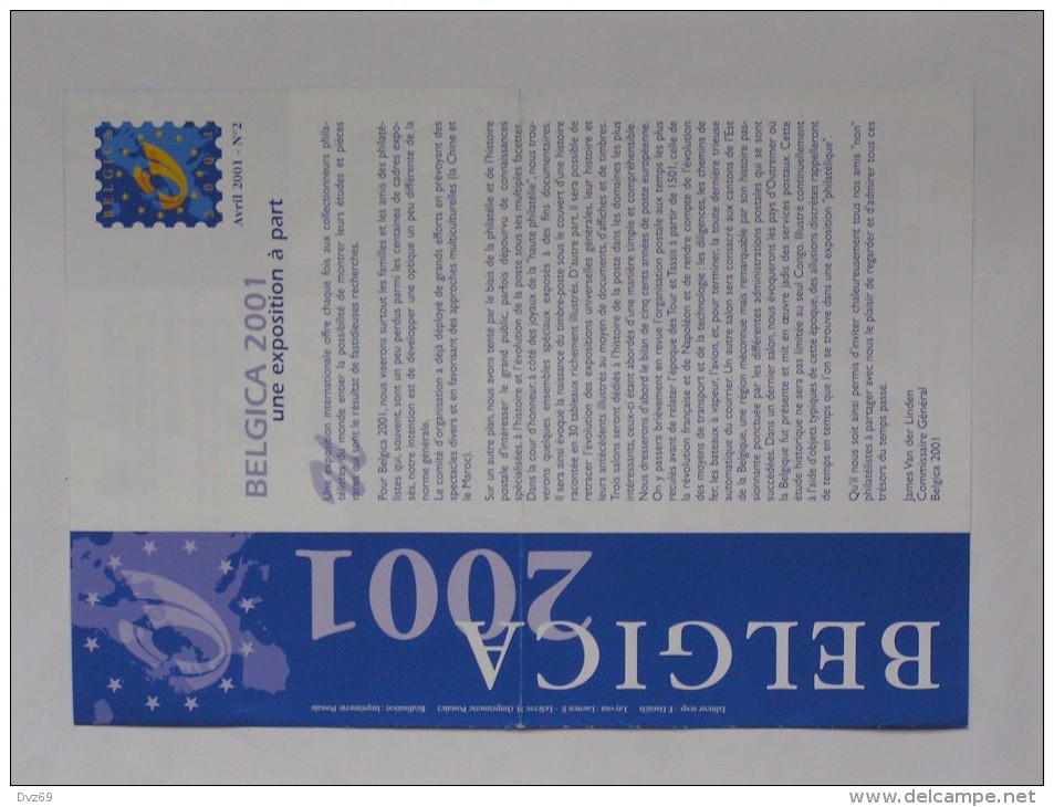 Fascicules Belgica 2001 (infos, Calendrier Des émissions), N° 1 à 4, 8 Pages Chacun, Format A4, Pliés En 2, T Bon état, - Français (àpd. 1941)