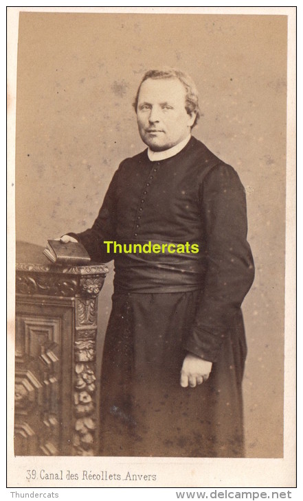 PHOTO CDV CARTE DE VISITE **  HOMME RELIGIEUX PERE MONSIEUR ** ANVERS ANTWERPEN - Oud (voor 1900)