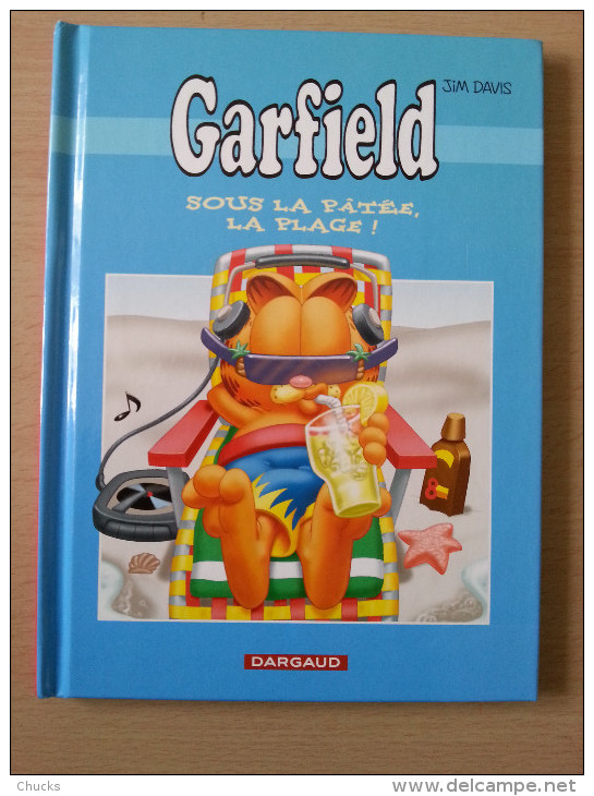 Garfield Jim Davis Sous La Pâtée, La Plage édition Publicitaire Total Petit Format - Garfield