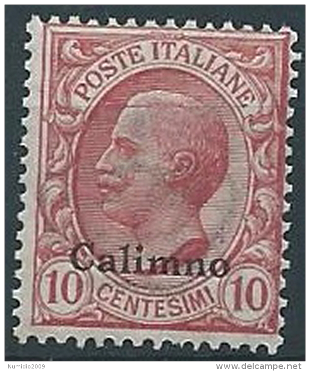 1912 EGEO CALINO EFFIGIE 10 CENT MNH ** - W072-2 - Egée (Calino)