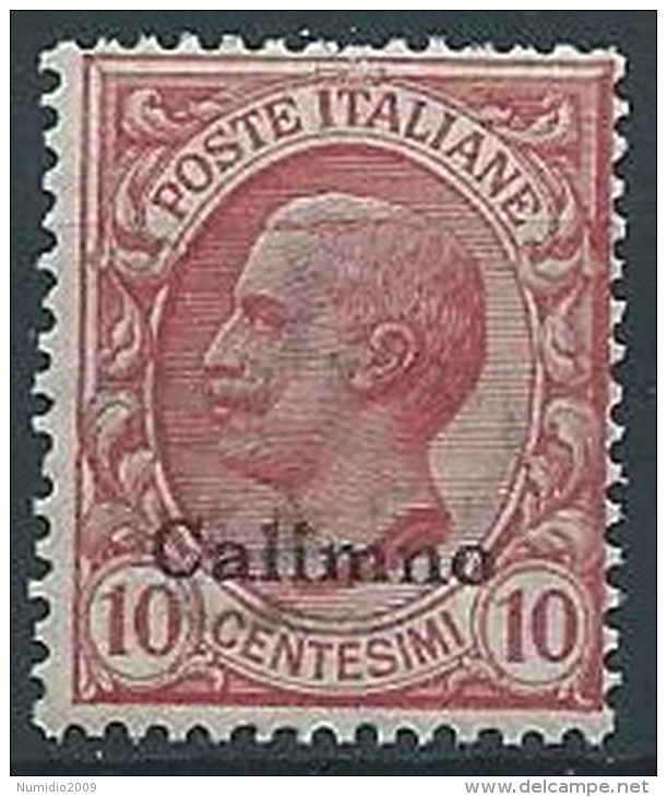 1912 EGEO CALINO EFFIGIE 10 CENT MNH ** - W072-3 - Egée (Calino)