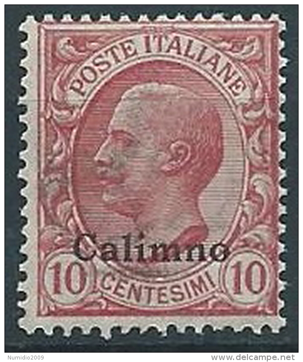 1912 EGEO CALINO EFFIGIE 10 CENT MNH ** - W072-4 - Egée (Calino)