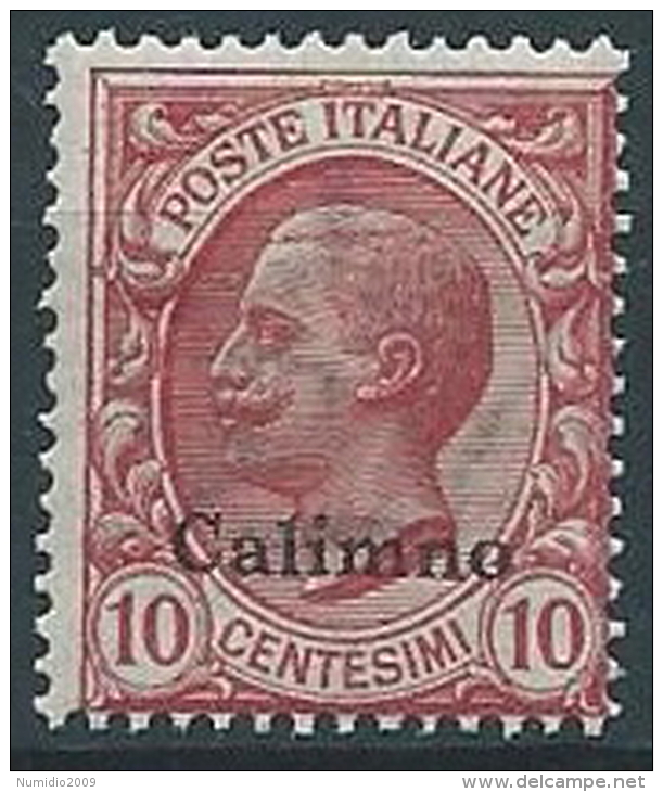 1912 EGEO CALINO EFFIGIE 10 CENT MNH ** - W072-5 - Egée (Calino)