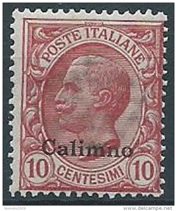 1912 EGEO CALINO EFFIGIE 10 CENT MNH ** - W072-6 - Egée (Calino)