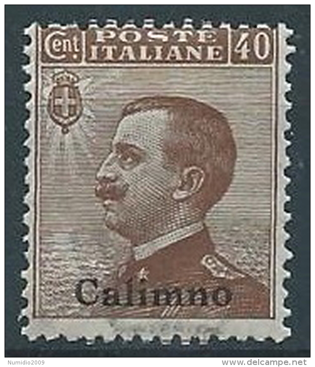 1912 EGEO CALINO EFFIGIE 40 CENT MNH ** - W073-6 - Egée (Calino)