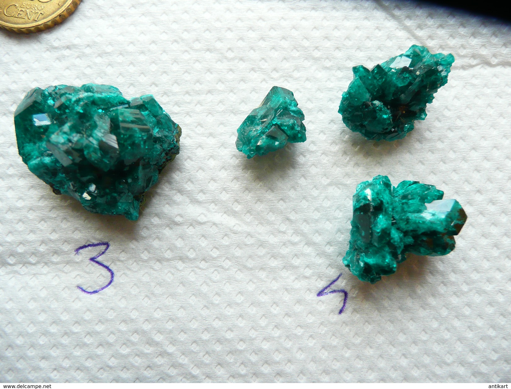 Dioptase - lot au choix