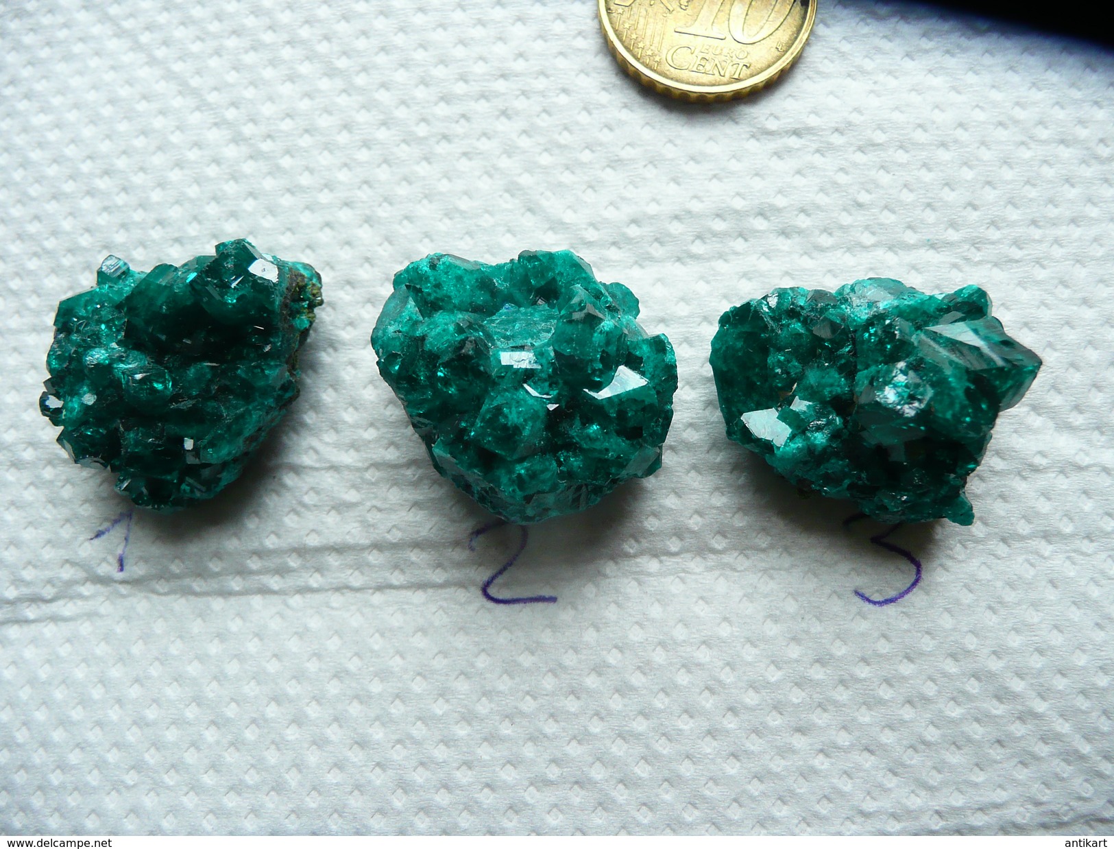 Dioptase - lot au choix