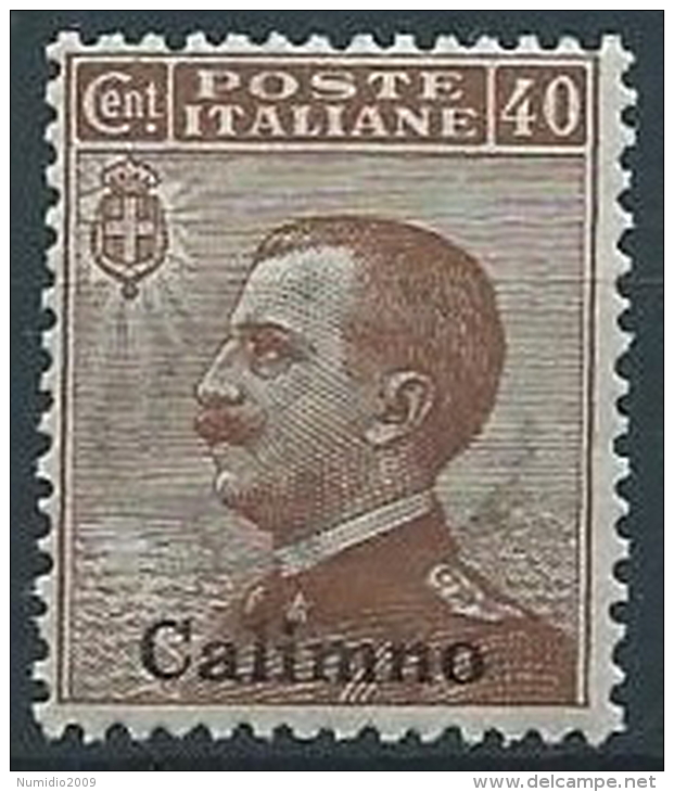 1912 EGEO CALINO EFFIGIE 40 CENT MNH ** - W074-2 - Egée (Calino)