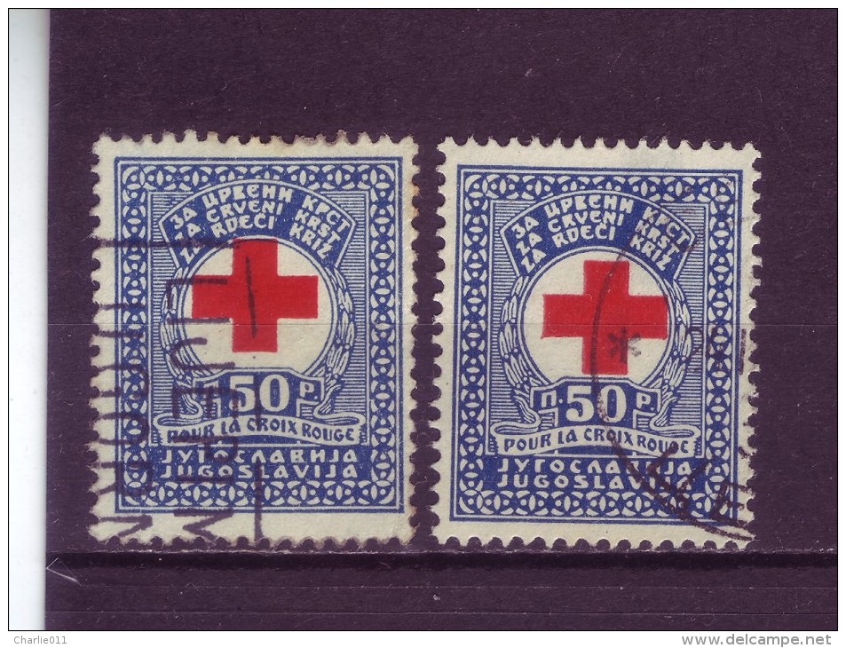 RED CROSS-50 P-VARIATION-YUGOSLAVIA-1933 - Impuestos