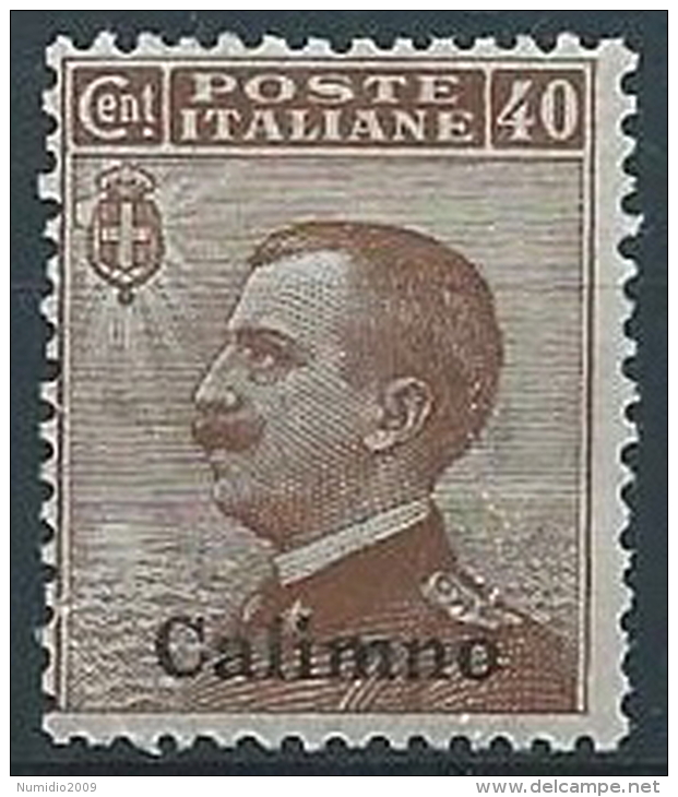 1912 EGEO CALINO EFFIGIE 40 CENT MNH ** - W074-3 - Egée (Calino)