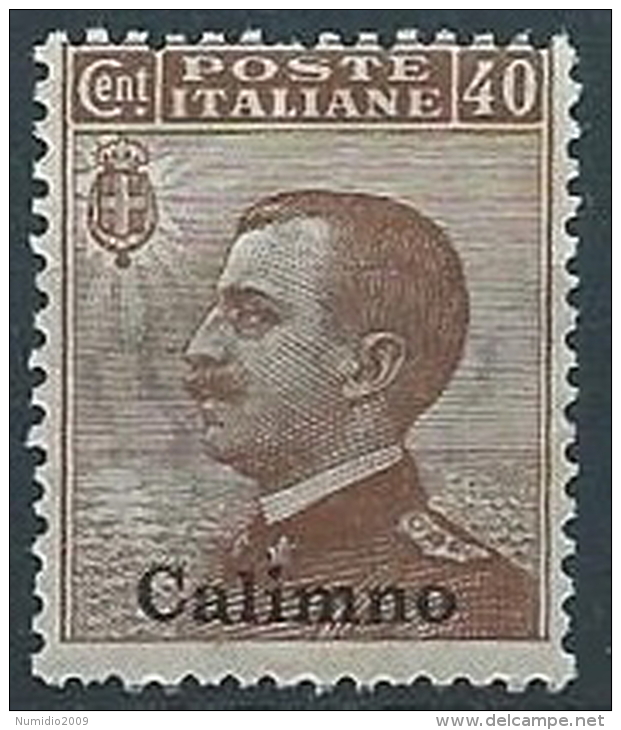 1912 EGEO CALINO EFFIGIE 40 CENT MNH ** - W074-4 - Egée (Calino)