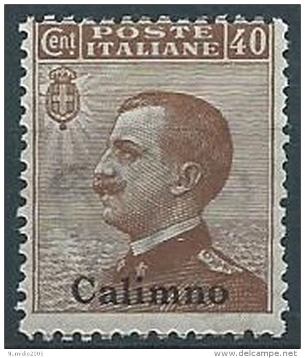 1912 EGEO CALINO EFFIGIE 40 CENT MNH ** - W074-6 - Egée (Calino)