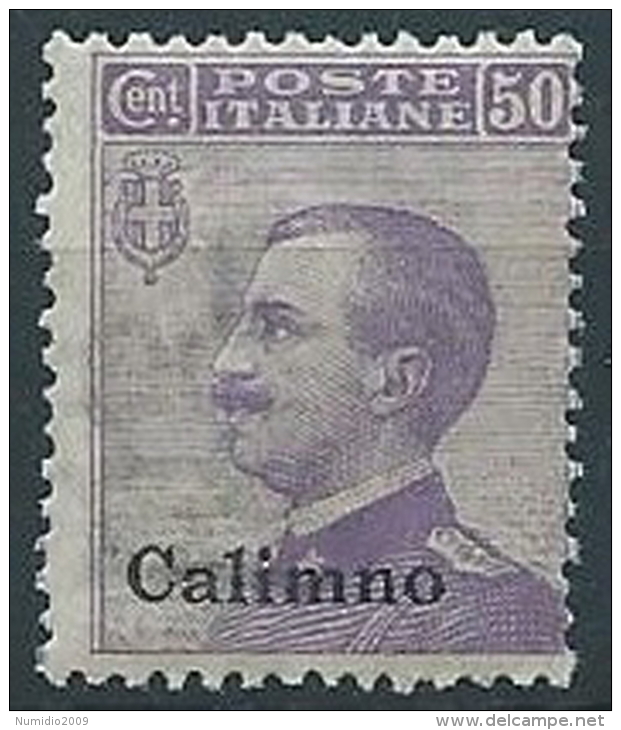 1912 EGEO CALINO EFFIGIE 50 CENT MNH ** - W074 - Egée (Calino)