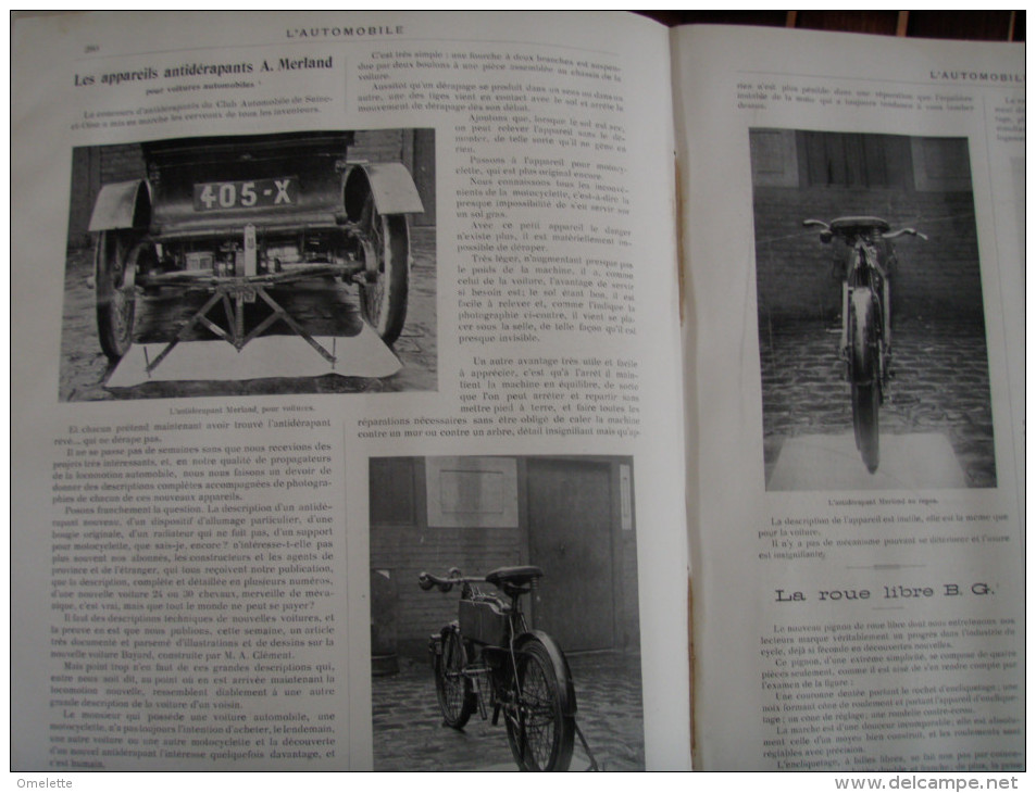 L AUTOMOBILE/ /BAYARD CYLINDRES/ANTIDERAPANT MERLAND /MOTOCYCLETTES ALCYON BRUNEAU  DOUE LURQUIN COUDERT - 1900 - 1949