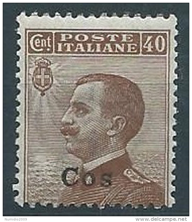 1912 EGEO COO EFFIGIE 40 CENT MNH ** - W082-3 - Aegean (Coo)