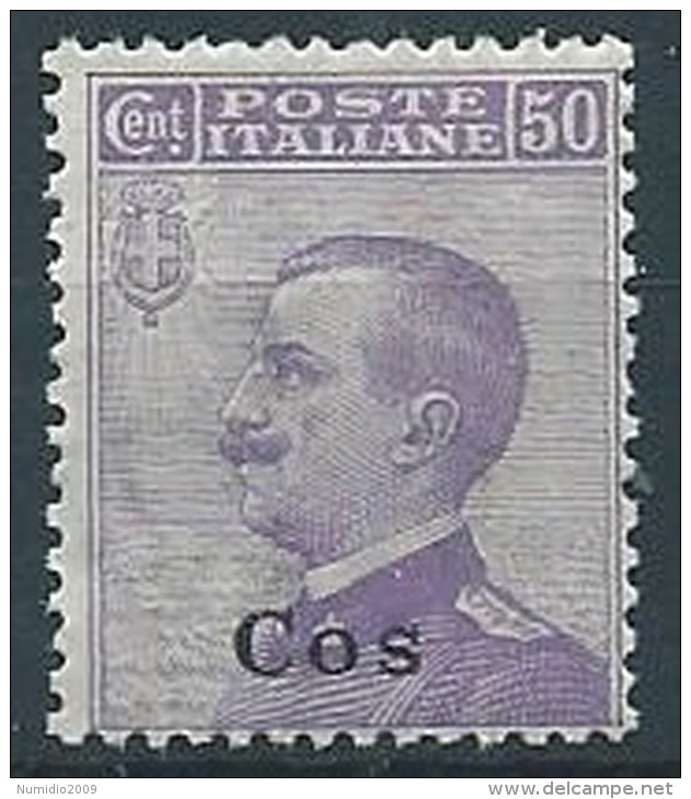 1912 EGEO COO EFFIGIE 50 CENT MNH ** - W083 - Egée (Coo)