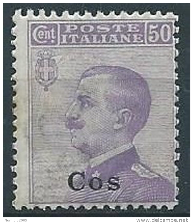 1912 EGEO COO EFFIGIE 50 CENT MNH ** - W083-3 - Aegean (Coo)