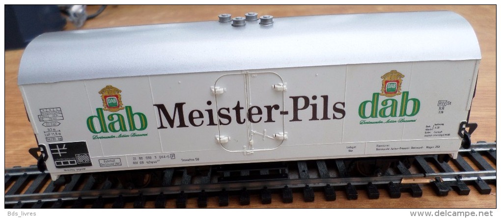 HO- Fleischmann Wagon Fourgon Couvert- DAB - MEISTER PILS - N° 5342 - Wagons Marchandises