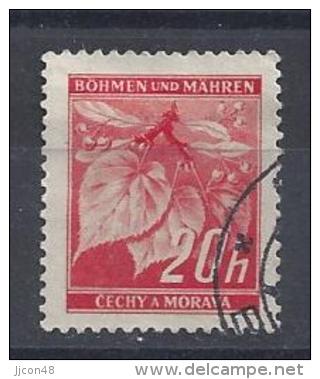 Germany (Bohmen Und Mahren) 1939/42  Freimarken; Lindenzweig  (o) Mi.22 - Gebraucht