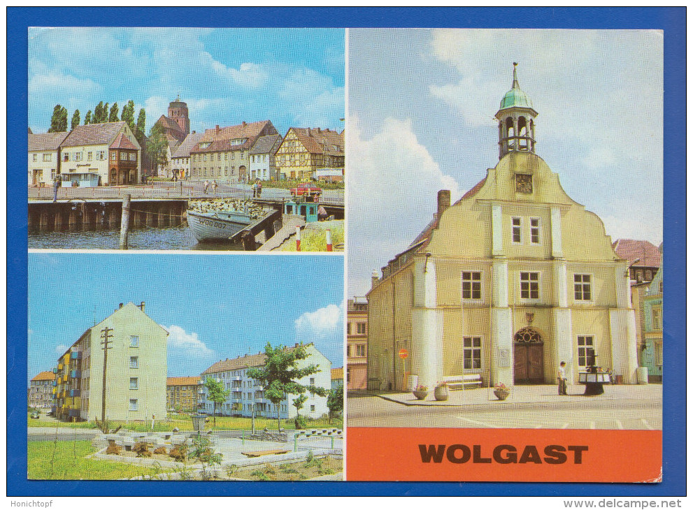 Deutschland; Wolgast; Multivuekarte Mit Rathaus - Wolgast