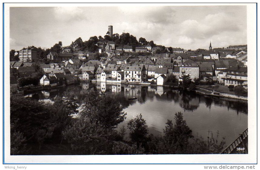 Bad Lobenstein - S/w Blick Von Der Engelsburg - Lobenstein