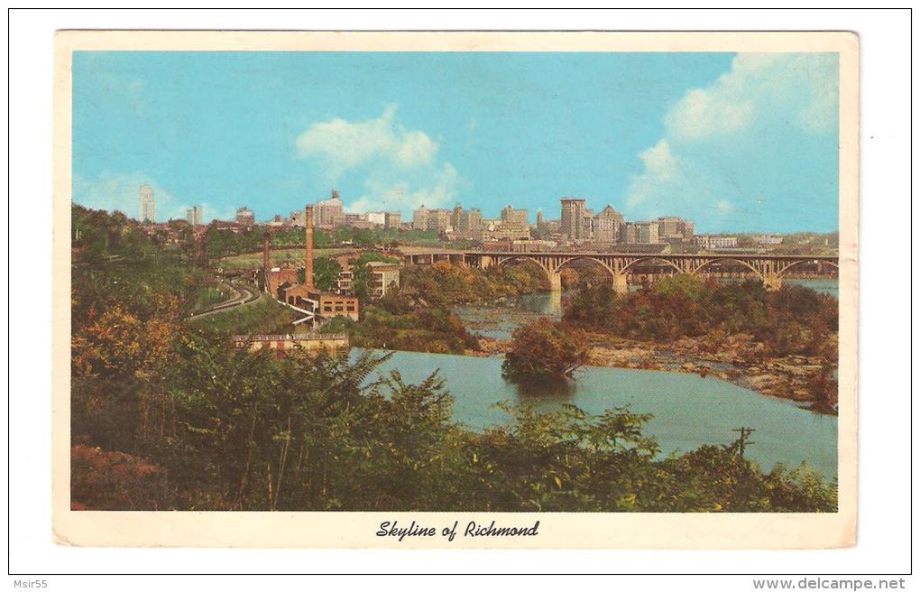 CPSM - U.S.A. - VIRGINIE - RICHMOND  : Skyline Of Richmond .-1964 - Richmond