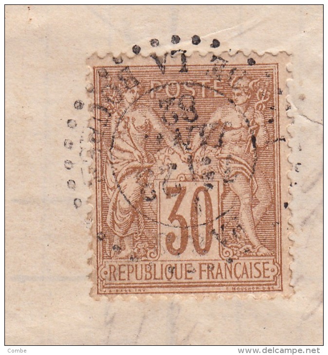 1882 BELLE LETTRE ESSAI PARIS PLACE DE LA BOURSE/ 2742 - 1877-1920: Période Semi Moderne