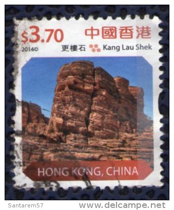 Hong Kong 2014 Oblitéré Rond Used Montagnes Minéralogie Et Géologie Kang Lau Shek - Used Stamps