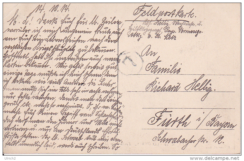 AK Colombey - Denkmal Des Jäger-Bataillon No. 7 - Feldpost - 1914 (14206) - Lothringen