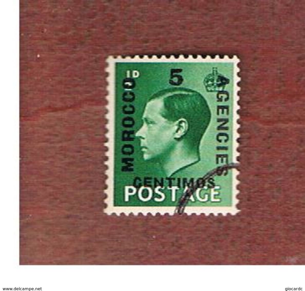 MAROCCO AGENZIE (MOROCCO AGENCIES )  - SG 165  -  1937 KING EDWARD  VIII (OVERPRINTED   - USED ° - Marocco Spagnolo