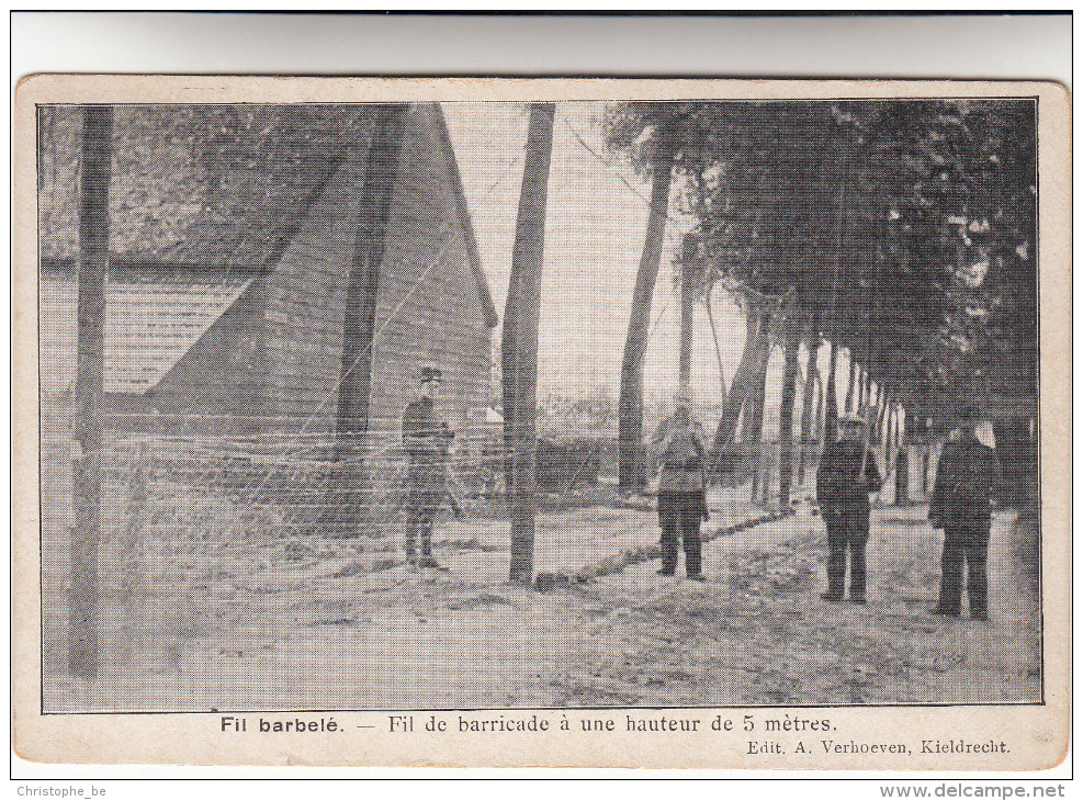 Kieldrecht, Fil Barbelé, Fil De Barricade à Une Hauteur De 5 Mètres (pk16987) - Beveren-Waas