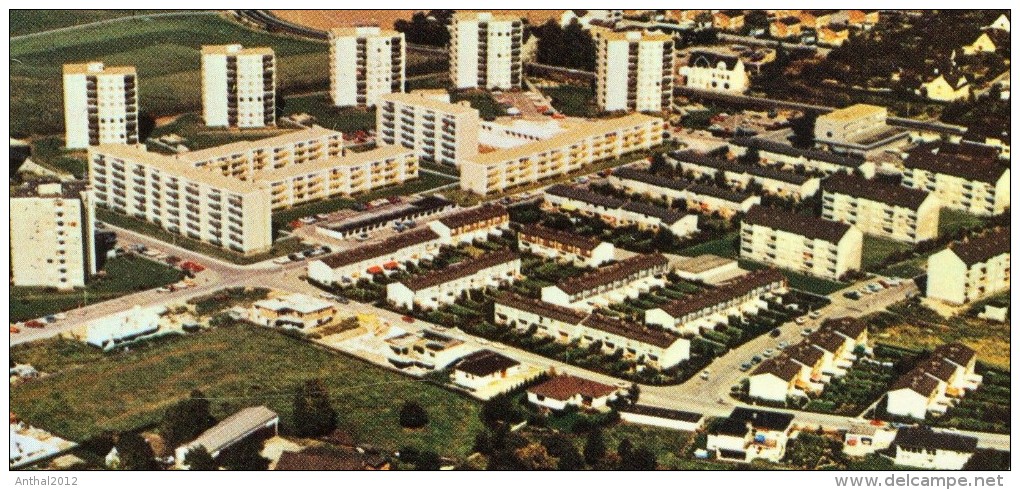 Flugzeugaufnahme Hilden Mit Wohngebiet Nordstadt Hochhäuser 8.11.1975 - Hilden