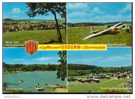 Gedern Oberhessen MB Segelflugplatz Segelflugzeug Feriendorf See Boot 8.7.1971 - Autres & Non Classés