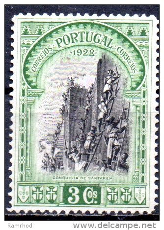 PORTUGAL 1928 3rd Independence Issue - 3c Storming Of Santarem MH - Unused Stamps