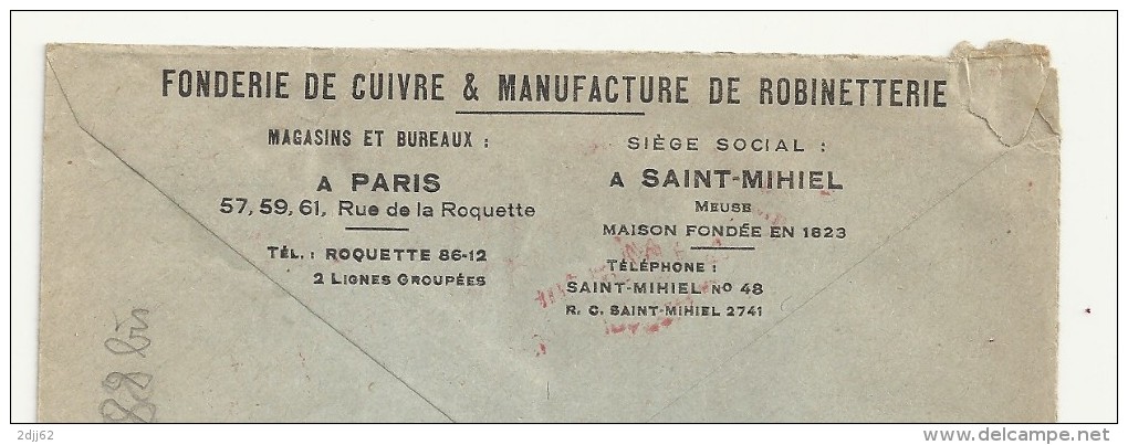 Cuivre, Fonderie, Humour, Jeu, Mot, Meuse, Saint Mihiel, Classe Ouverte- EMA Havas - Enveloppe Entière  (P688bis) - Minerales