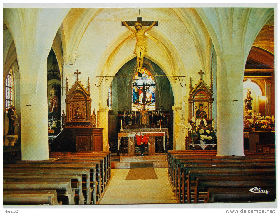 52 - PREZ Sous LAFAUCHE - Intérieur De L'Eglise Saint-Didier - Choeur Du XIII°. - Autres & Non Classés