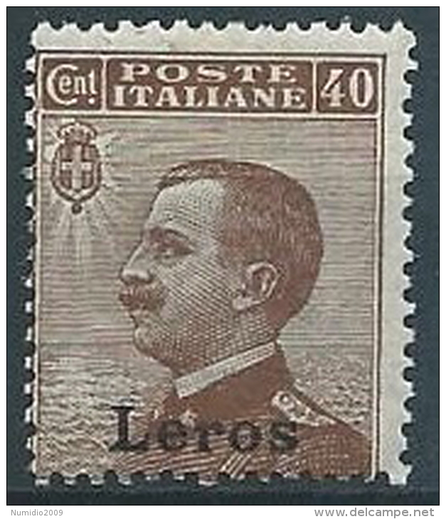 1912 EGEO LERO EFFIGIE 40 CENT MNH ** - W085-4 - Egée (Lero)