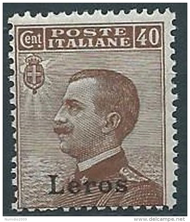 1912 EGEO LERO EFFIGIE 40 CENT MNH ** - W085-7 - Egée (Lero)