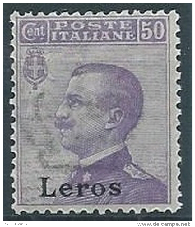 1912 EGEO LERO EFFIGIE 50 CENT MNH ** - W085 - Egée (Lero)