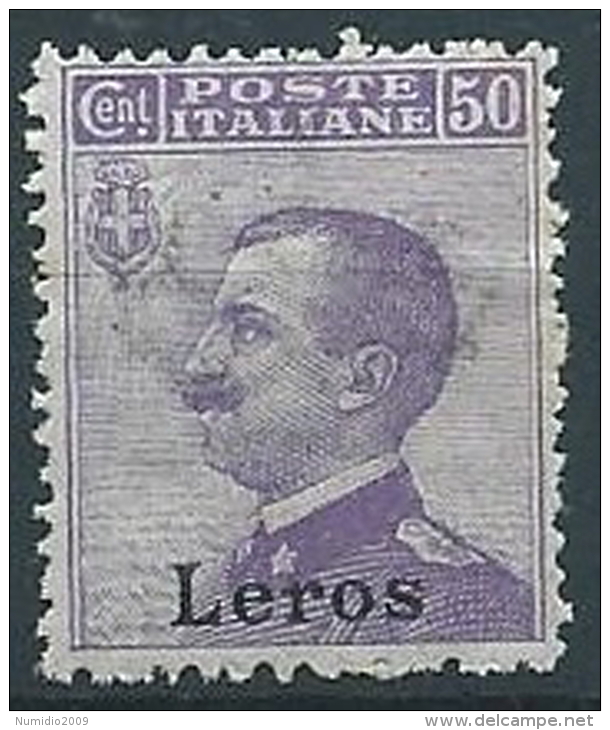 1912 EGEO LERO EFFIGIE 50 CENT MNH ** - W086-3 - Ägäis (Lero)
