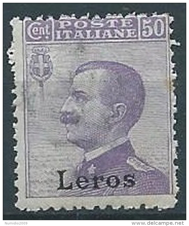 1912 EGEO LERO EFFIGIE 50 CENT MNH ** - W086-6 - Egée (Lero)